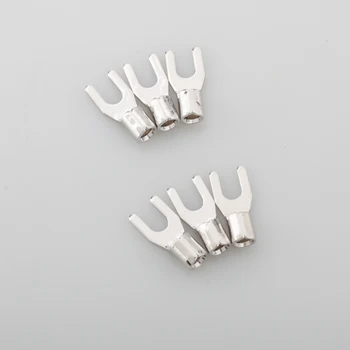 VIBORG V209R Pure Copper Rhodium plated High-end Power Connector for Y Lug terminal 6pcs/set 
VIBORG V209R Pure Copper Rhodium plated High-end Power Connector for Y Lug terminal 6pcs/set