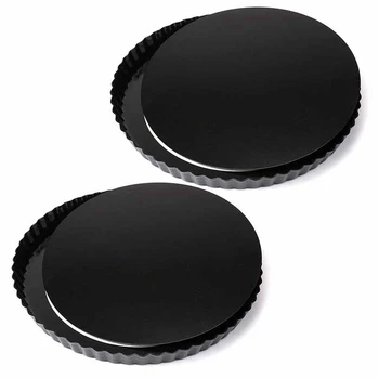 Art Pan with Removable Bottom, 2 Pcs 8-Inch Pancake Non-Stick Mini Art, Loose Bottom T Pan Round Oven Quiche Pan 
Art Pan with Removable Bottom, 2 Pcs 8-Inch Pancake Non-Stick Mini Art, Loose Bottom T Pan Round Oven Quiche Pan