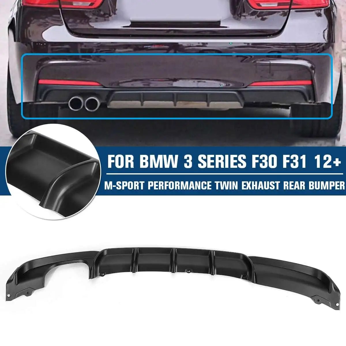 NEW Back Bumpers Diffuser Matte Black Rear Bumper Diffusers FOR BMW 3 SERIES F30 F31 M-Sport Rear Bumper 12+
NEW Back Bumpers Diffuser Matte Black Rear Bumper Diffusers FOR BMW 3 SERIES F30 F31 M-Sport Rear Bumper 12+