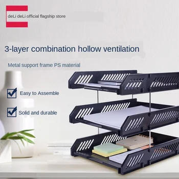 Document Holder Three-layer Plastic Horizontal File Frame Folder Storage Rack Multi-layer Shelf Box Office Supplies
Document Holder Three-layer Plastic Horizontal File Frame Folder Storage Rack Multi-layer Shelf Box Office Supplies
