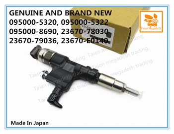 GENUINE AND BRAND NEW COMMON RAIL FUEL INJECTOR 095000-5320, 095000-5322, 095000-8690, 23670-78030, 23670-79036, 23670-E0140
GENUINE AND BRAND NEW COMMON RAIL FUEL INJECTOR 095000-5320, 095000-5322, 095000-8690, 23670-78030, 23670-79036, 23670-E0140