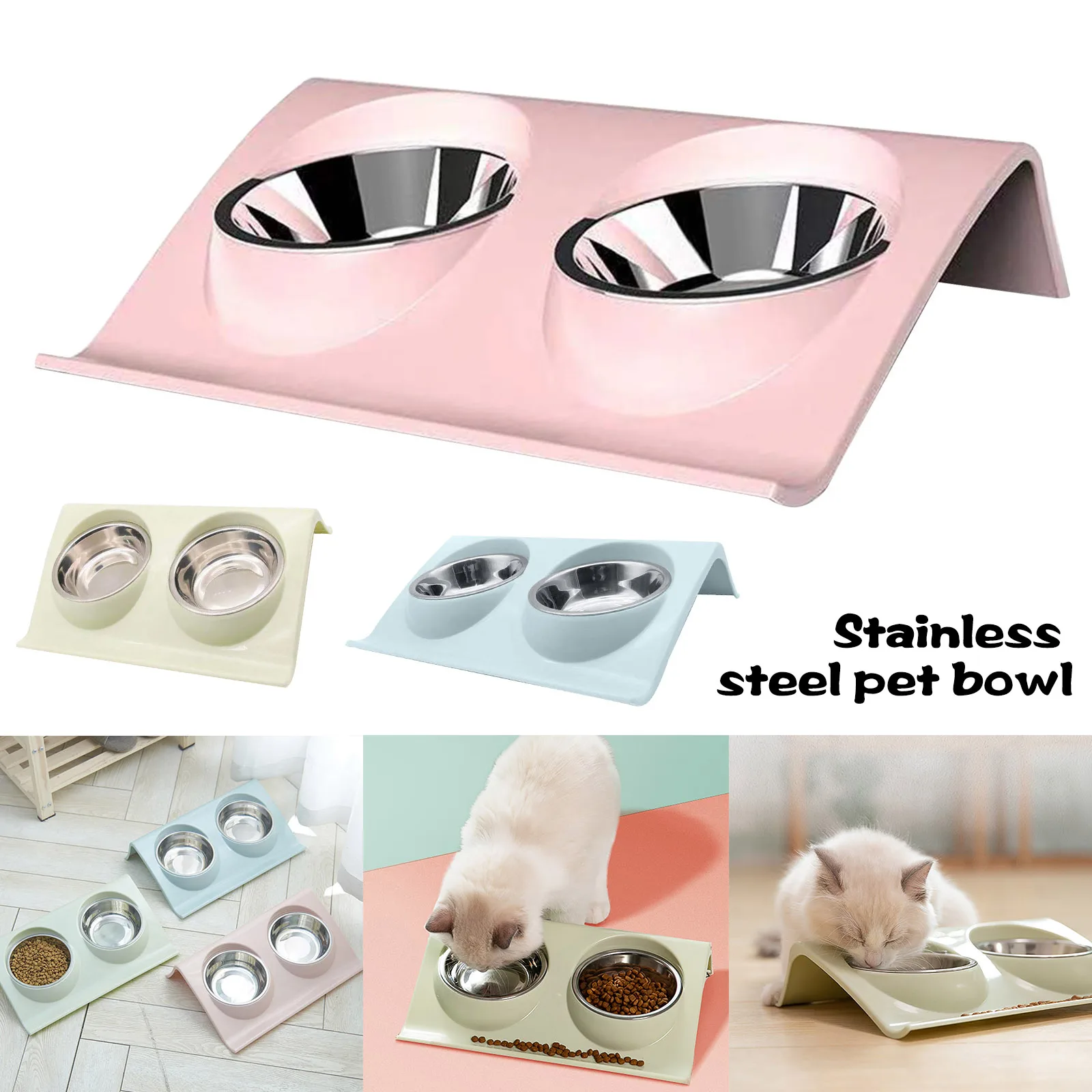 Stainless Steel Pet Bowls Non Slip Dog Cat Feeding Bowls Z Shape Pet Feeding Tools JS23
Stainless Steel Pet Bowls Non Slip Dog Cat Feeding Bowls Z Shape Pet Feeding Tools JS23