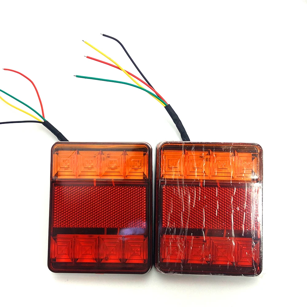 CNSUNNYLIGHT Car Truck LED Rear Tail Light Warning Lights Rear Lamps Waterproof Tailight Parts for Trailer Caravans DC 12V 24V (7)