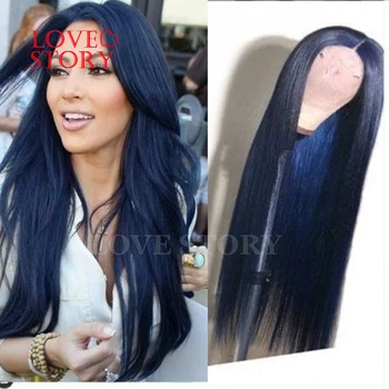 Lovestory Synthetic Lace Front Wig Long Silky Straight Blue Color Glueless Heat Resistant Lace Front Wigs
Lovestory Synthetic Lace Front Wig Long Silky Straight Blue Color Glueless Heat Resistant Lace Front Wigs