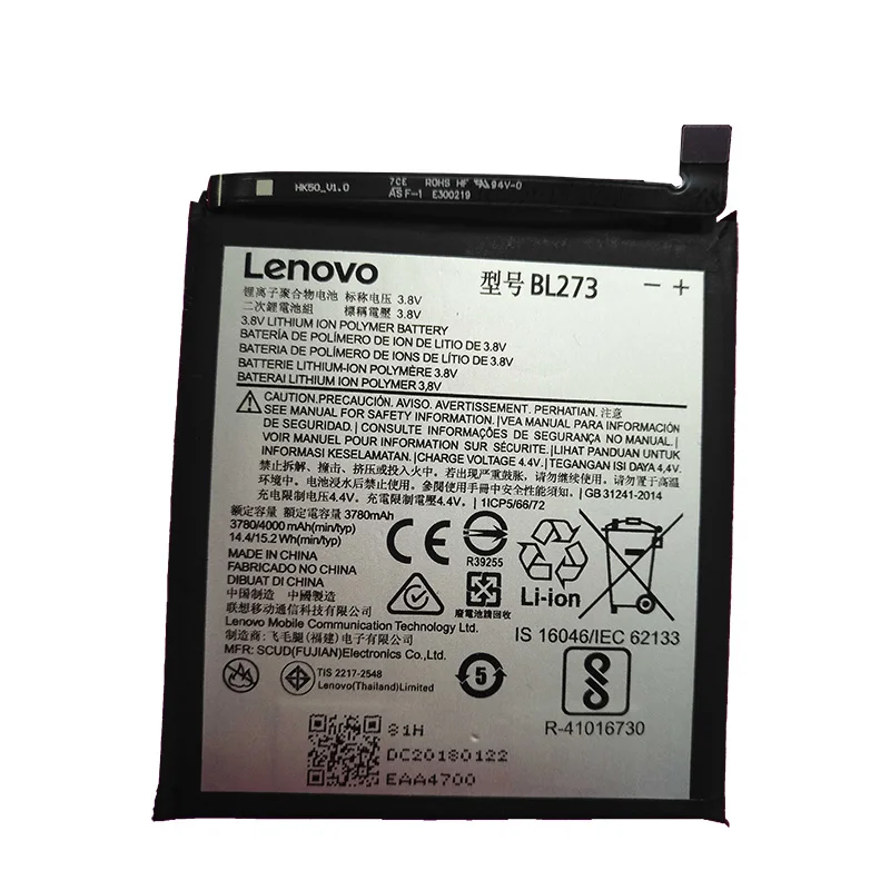 Original BL273 4000mAh For Lenovo K6 Note K53a48 Phone In Stock Latest Produce Battery+Tracking number
Original BL273 4000mAh For Lenovo K6 Note K53a48 Phone In Stock Latest Produce Battery+Tracking number