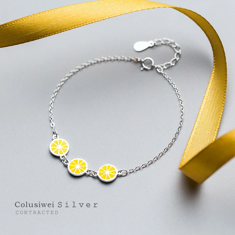 Colusiwei Summer Enamel Lemon Link Bracelet for Women Trendy Fruit 925 Sterling Silver Chain Bracelet Anti-allergy Jewelry
Colusiwei Summer Enamel Lemon Link Bracelet for Women Trendy Fruit 925 Sterling Silver Chain Bracelet Anti-allergy Jewelry