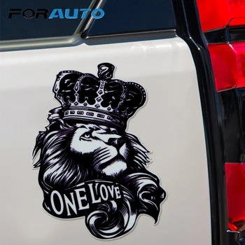FORAUTO Cartoon Car Sticker DIY Auto Decor Vinyl Animal Car Sticker One Love Lion Crown Graphic High Quality 16.5*11.2CM
FORAUTO Cartoon Car Sticker DIY Auto Decor Vinyl Animal Car Sticker One Love Lion Crown Graphic High Quality 16.5*11.2CM
