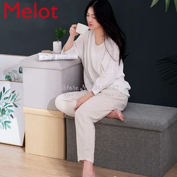 Foldable Storage Stool Multifunctional fabric Pouf Sofa Small Stool Household Rectangular Chair Shoe Changing Stool 110L
Foldable Storage Stool Multifunctional fabric Pouf Sofa Small Stool Household Rectangular Chair Shoe Changing Stool 110L