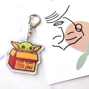 Cartoon Cute Yoda baby Keychains Women Girls Charm Bags key chain Accessories Pendant Car New Key ring
Cartoon Cute Yoda baby Keychains Women Girls Charm Bags key chain Accessories Pendant Car New Key ring