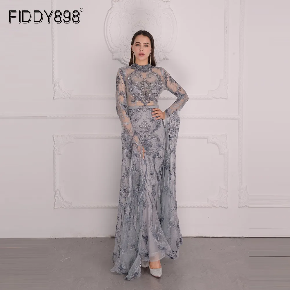 Maxi Long Sleeves High Neck Evening Dress Beaded Lace Formal Gowns For Women Sexy Illusion Party Wear Robe De Soiree
Maxi Long Sleeves High Neck Evening Dress Beaded Lace Formal Gowns For Women Sexy Illusion Party Wear Robe De Soiree