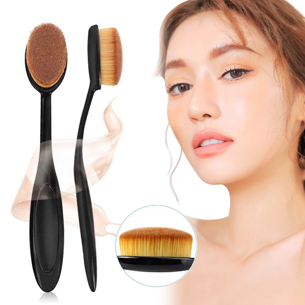 Soft Makeup Brushes For Foundation Powder Blush Eyebrow Eyeshadow Blending Make Up Brush Toothbrush Oval Cosmetic Make Up Tool
Soft Makeup Brushes For Foundation Powder Blush Eyebrow Eyeshadow Blending Make Up Brush Toothbrush Oval Cosmetic Make Up Tool