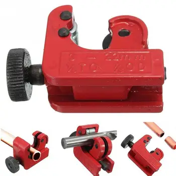 1pc Mini Tube Cutter Zinc Alloy Tube Cutter Cutting Tool for 3mm-22mm Copper Brass Aluminium Plastic Pipes Small Size Red Cut
1pc Mini Tube Cutter Zinc Alloy Tube Cutter Cutting Tool for 3mm-22mm Copper Brass Aluminium Plastic Pipes Small Size Red Cut