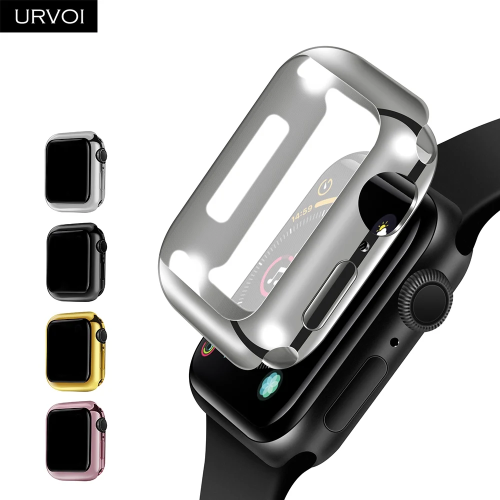 URVOI full TPU case for apple watch 4 cover bumper for iwatch 40mm 44mm Electroplating frame screen protector
URVOI full TPU case for apple watch 4 cover bumper for iwatch 40mm 44mm Electroplating frame screen protector
