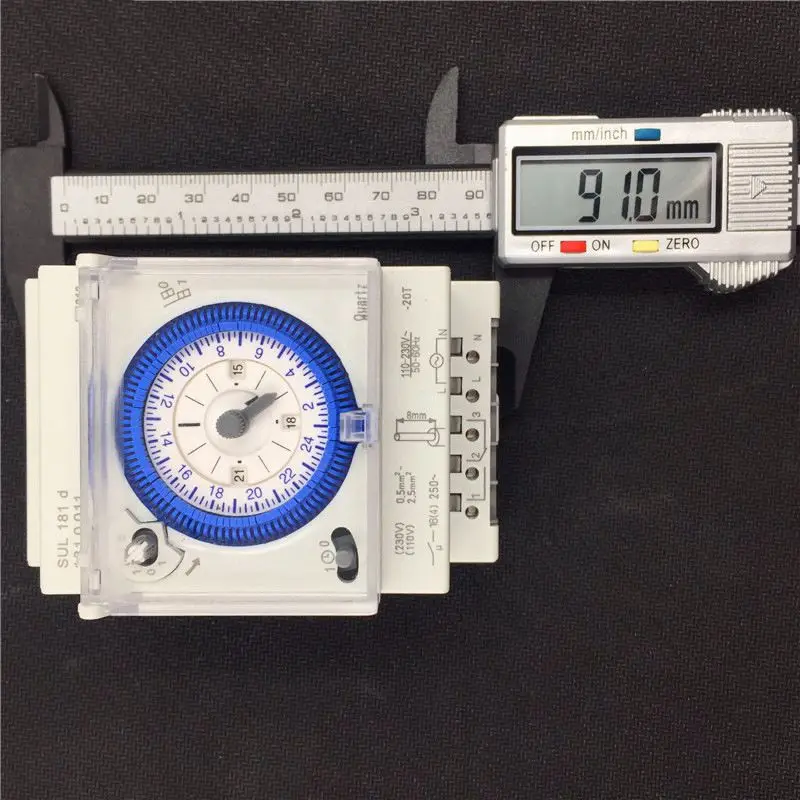 Hot Sale Analog Mechanical Timer Switch 110V-220V 24 hours Daily Programmable 15min Setting Time Switch Relay SUL181D Hot
Hot Sale Analog Mechanical Timer Switch 110V-220V 24 hours Daily Programmable 15min Setting Time Switch Relay SUL181D Hot