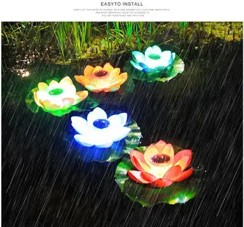 LumiParty Solar Powered LED Flower Light Lotus Shape Floating Pond Garden Pool Lamp
LumiParty Solar Powered LED Flower Light Lotus Shape Floating Pond Garden Pool Lamp