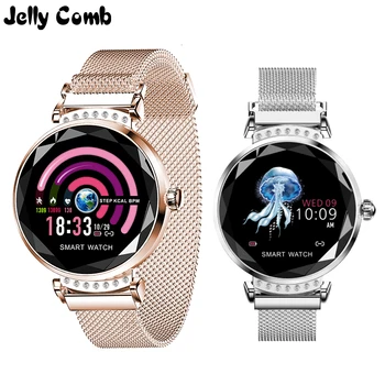 Jelly Comb Luxury Smart Watch Women Sport IP67 Waterproof Smartwatch Heart Rate Monitoring Smart Bracket Gift for Girlfriend
Jelly Comb Luxury Smart Watch Women Sport IP67 Waterproof Smartwatch Heart Rate Monitoring Smart Bracket Gift for Girlfriend