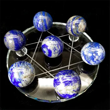 7Pcs Natural Lapis Lazuli Sphere Quartz Crystal seven star array fengshui Crystal Ball
7Pcs Natural Lapis Lazuli Sphere Quartz Crystal seven star array fengshui Crystal Ball
