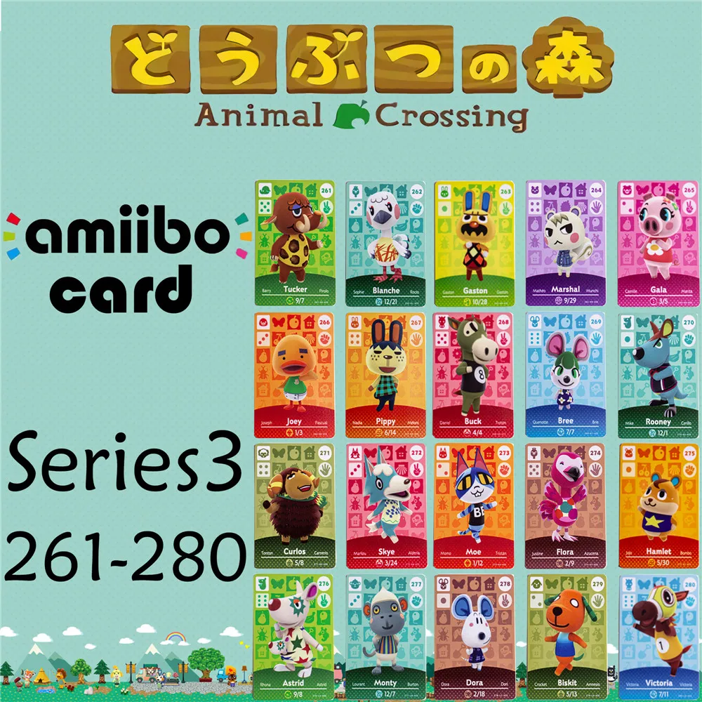 Animal Crossing Genuine data New Horizons Game Amiibo Card For NS Switch 3DS Game Set NFC Cards Series3 261-280 Matte material
Animal Crossing Genuine data New Horizons Game Amiibo Card For NS Switch 3DS Game Set NFC Cards Series3 261-280 Matte material