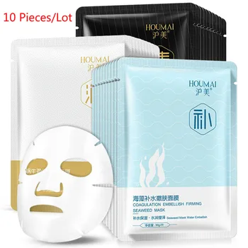 10 pcsAlgae Face Mask Snail Fabric Face Care Oxygen Sheet Mask Moisturizing Oil Control Brightening Skin Care Black Mask
10 pcsAlgae Face Mask Snail Fabric Face Care Oxygen Sheet Mask Moisturizing Oil Control Brightening Skin Care Black Mask