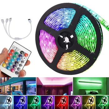 10M Christmas Party Light Strip DC12V SMD5050 RGB LED Strip Light 24Keys IR Remote Control Indoor Home Lamp EU/US Power Adapter
10M Christmas Party Light Strip DC12V SMD5050 RGB LED Strip Light 24Keys IR Remote Control Indoor Home Lamp EU/US Power Adapter