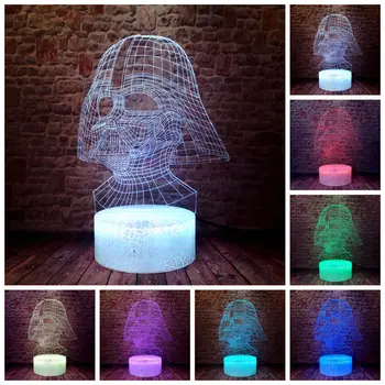 Flashing Model Star Wars Figurines 3D LED Nightlight Colorful Changing Light Yoda Darth Vader Sidious action & toy figures
Flashing Model Star Wars Figurines 3D LED Nightlight Colorful Changing Light Yoda Darth Vader Sidious action & toy figures