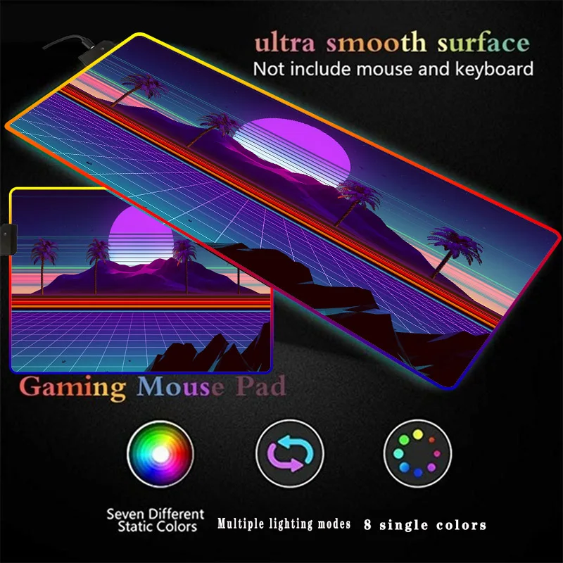 Scenery Mountain Palm Trees Gaming Mouse Pad RGB with USB Ports Oversized Glowing LED Illuminated Large Gamer Mousepads Desk Mat
Scenery Mountain Palm Trees Gaming Mouse Pad RGB with USB Ports Oversized Glowing LED Illuminated Large Gamer Mousepads Desk Mat