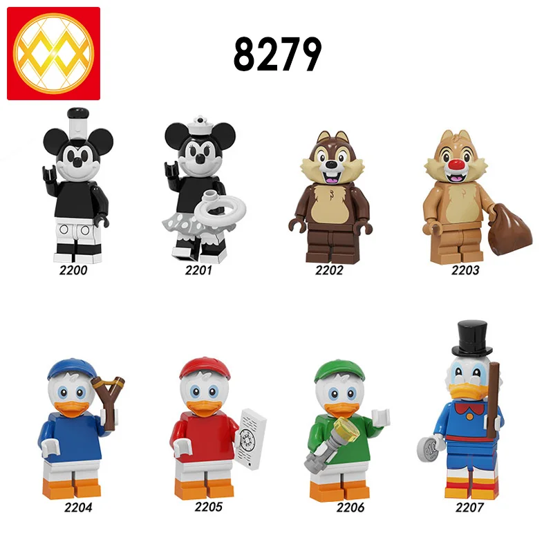 PG8279 Cartoon Movie Series Black And Withe Mickey Duck Daisy Scrooge McDuck Toys Dolls Model Building Blocks For Children Gifts
PG8279 Cartoon Movie Series Black And Withe Mickey Duck Daisy Scrooge McDuck Toys Dolls Model Building Blocks For Children Gifts