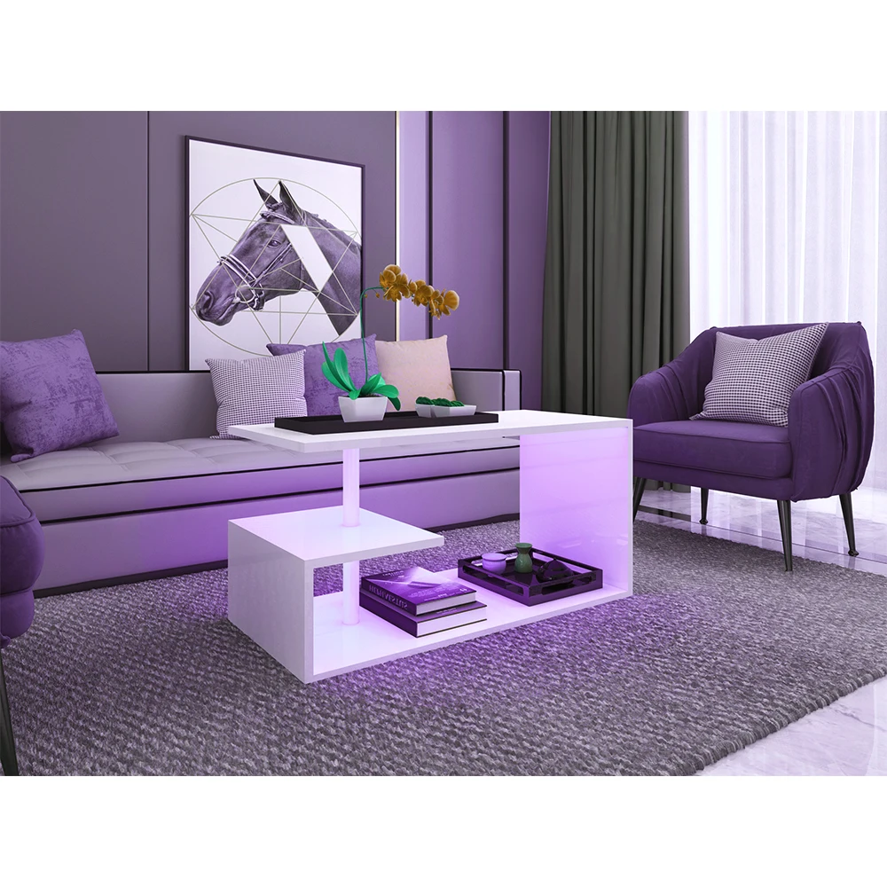High Gloss Coffee Table LED Side End Table TV Stand Storage White Living Room fast delivery
High Gloss Coffee Table LED Side End Table TV Stand Storage White Living Room fast delivery
