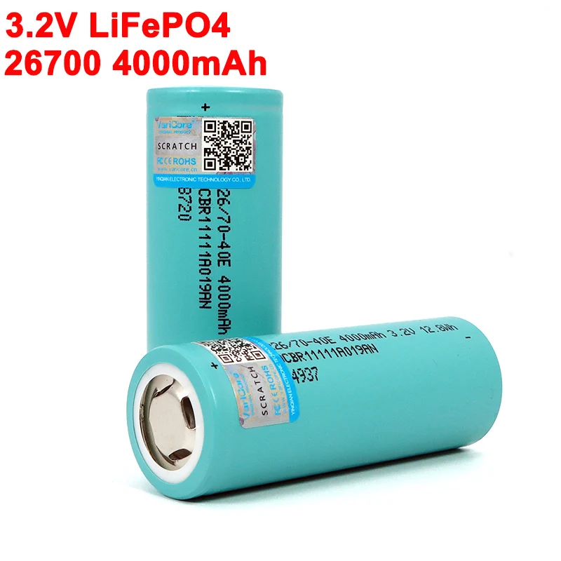 3.2V 26700 4000mAh LiFePO4 Battery 3C Continuous Discharge Maximum 5C High power battery For Electric car scooter Energy storage |
