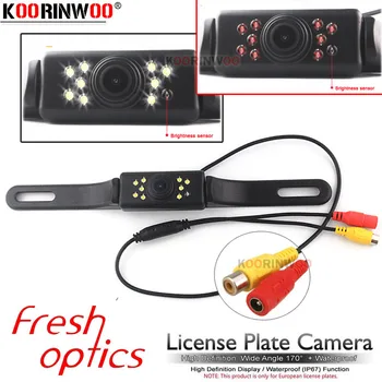Koorinwoo Latest License Plate Car Car Rear View Camera For Sony CCD Reverse Camera Backup Night vision IR LED Lights Wide Angle
Koorinwoo Latest License Plate Car Car Rear View Camera For Sony CCD Reverse Camera Backup Night vision IR LED Lights Wide Angle