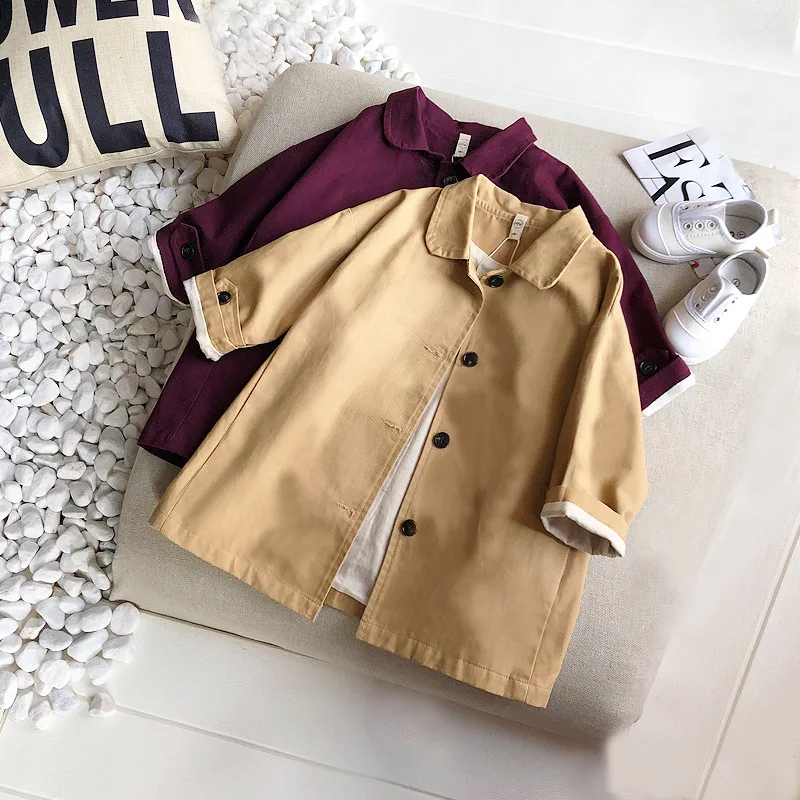 Girls' Wind Coat Spring And Autumn 2019 New Style Children Mid-length Korean-style Single Breasted Children Trench Coat Western
Girls' Wind Coat Spring And Autumn 2019 New Style Children Mid-length Korean-style Single Breasted Children Trench Coat Western