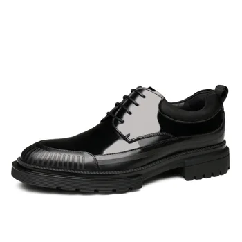 Fashion Men's Leather Shoes Lace-up Formal Wear Men's Single Shoes Comfortable Soft Leather
Fashion Men's Leather Shoes Lace-up Formal Wear Men's Single Shoes Comfortable Soft Leather