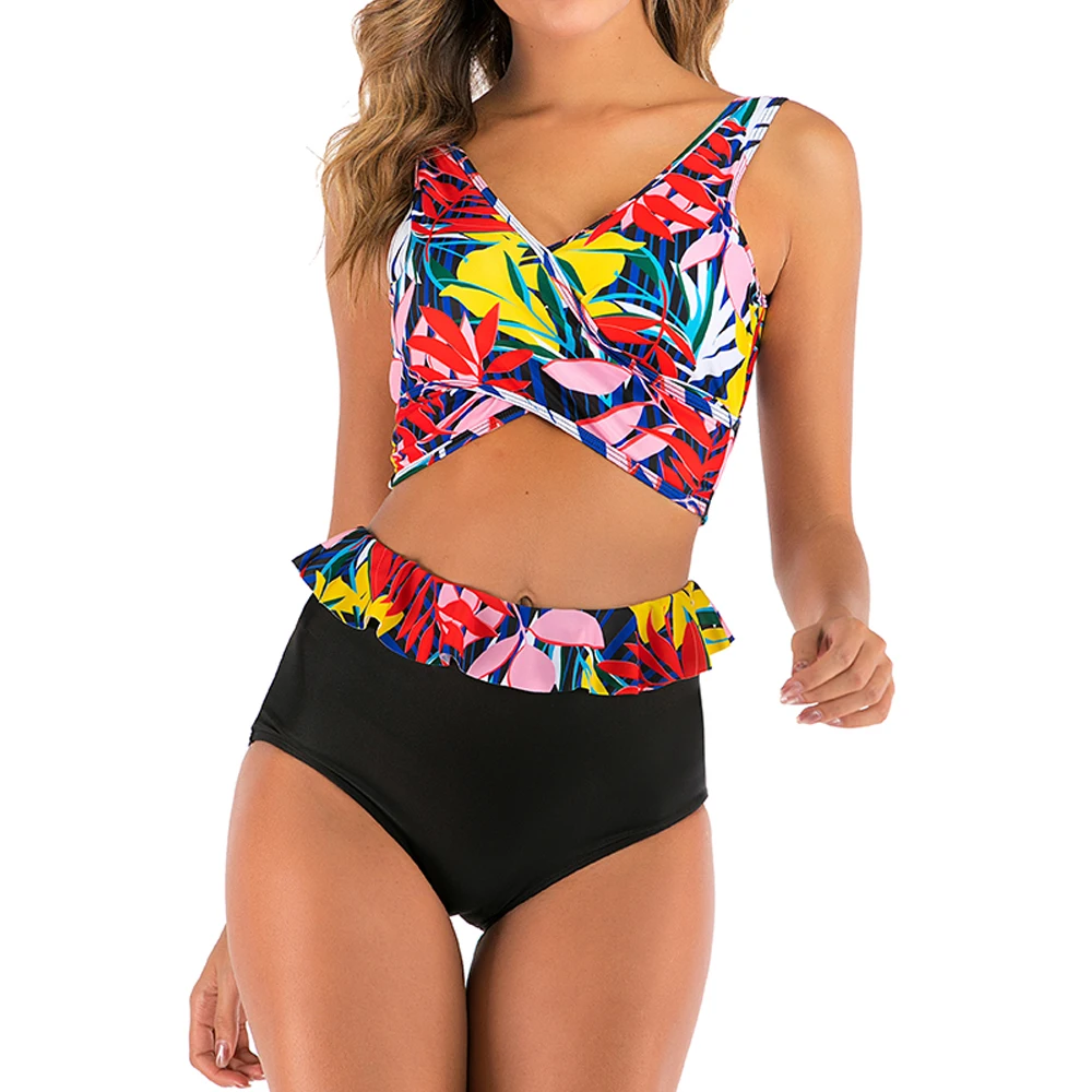 2020 Woman Plus Size Swimwear High Waist Bikini Big Women Bathing Suits Floral Vintage Female Sexy Bather Swimsuits S-2XL
2020 Woman Plus Size Swimwear High Waist Bikini Big Women Bathing Suits Floral Vintage Female Sexy Bather Swimsuits S-2XL