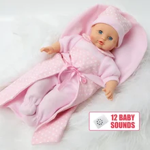 16 Inch Simulation Sound Doll Girl Reborn Doll Lifelike Silicone Long Hair Plush Padding Baby Doll Dress for Children Toys
16 Inch Simulation Sound Doll Girl Reborn Doll Lifelike Silicone Long Hair Plush Padding Baby Doll Dress for Children Toys