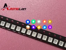 100 개/몫 smd led 다이오드 2835 다이오드 3528 smd led diodo 키트 녹색 빨간색 따뜻한 흰색 얼음 파란색 노란색 분홍색 보라색-uv 오렌지(China)