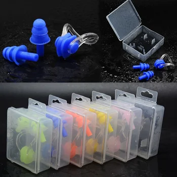Soft Silicone Swimming Set Waterproof Nose Clip + Ear Plug Earplug Useful Swimming Accessories
Soft Silicone Swimming Set Waterproof Nose Clip + Ear Plug Earplug Useful Swimming Accessories