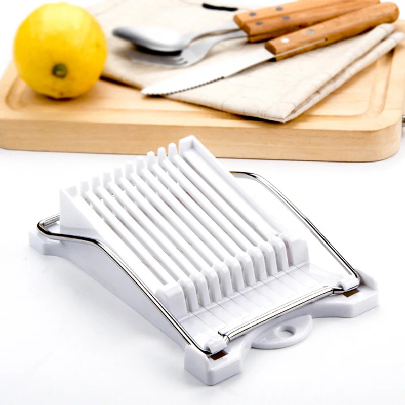 HOT Bread Sausage Slicer Stainless Steel 10 Wires Slice Meat Fruit Soft Cheeses Kitchen Cooking Tools HV99
HOT Bread Sausage Slicer Stainless Steel 10 Wires Slice Meat Fruit Soft Cheeses Kitchen Cooking Tools HV99