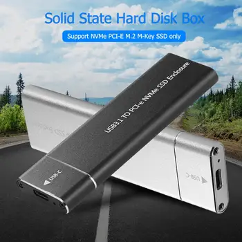 Portable USB3.1 Type-C to M.2 M Key NGFF SSD Solid State Drive Hard Disk Case Support for PCI-E-based NGFF SSD
Portable USB3.1 Type-C to M.2 M Key NGFF SSD Solid State Drive Hard Disk Case Support for PCI-E-based NGFF SSD