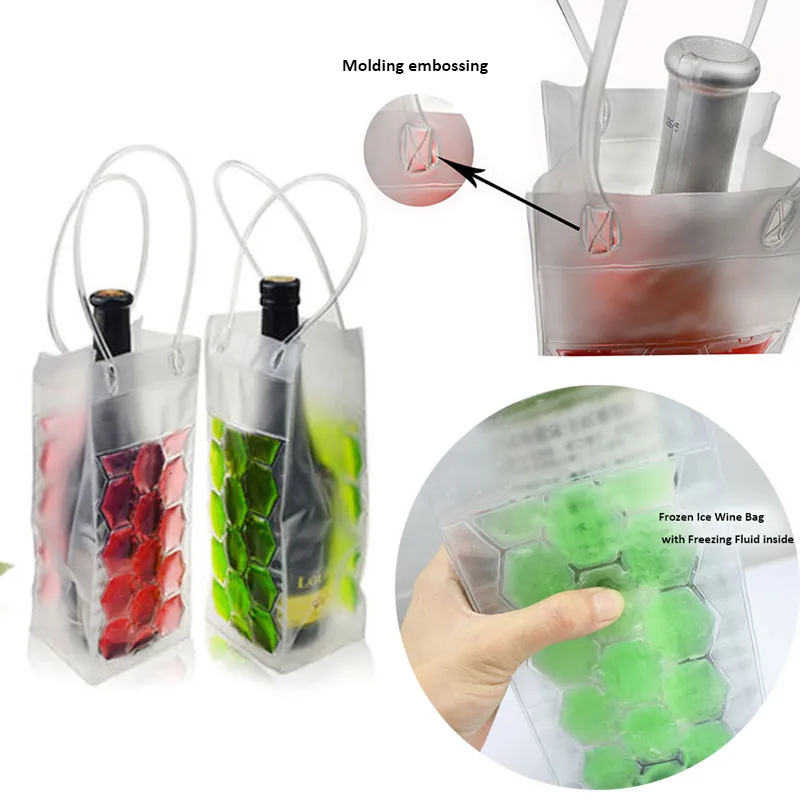 Wine Bottle Freezer Bag Chilling Cooler Ice Beer Cooling Gel Holder Carrier Portable Liquor Ice-cold Tools Christmas gifts | Дом и сад