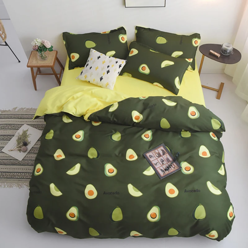 High Quality Printed Bedding Sets Home Bedding Set 3/4Pcs Cartoon Pattern With Leaves Fruit Animal Dot Bed Sheet Duvet Cover
High Quality Printed Bedding Sets Home Bedding Set 3/4Pcs Cartoon Pattern With Leaves Fruit Animal Dot Bed Sheet Duvet Cover