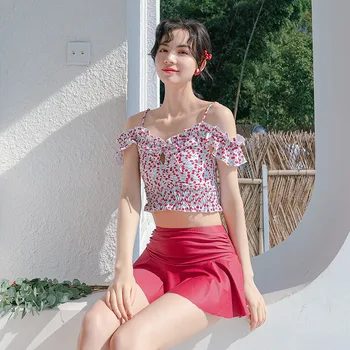 Saida De Praia Female 2020 Retro Swimsuit For Surfing Swimwear Wholes Swimsuits With Skirt Bikini Split Korean Ins Print
Saida De Praia Female 2020 Retro Swimsuit For Surfing Swimwear Wholes Swimsuits With Skirt Bikini Split Korean Ins Print