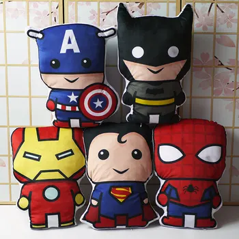 Iron Man Spider Man Batman Captain America Superman pillow dolls anime Super hero cosplay stuffed toys 40cm for gift 
Iron Man Spider Man Batman Captain America Superman pillow dolls anime Super hero cosplay stuffed toys 40cm for gift
