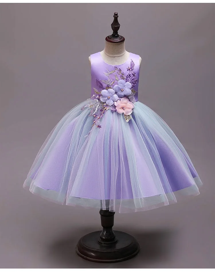 

Princess Sequin Dress Kids Dresses For Baby Flower Girls Dress Children Wedding Party Dress HO3120