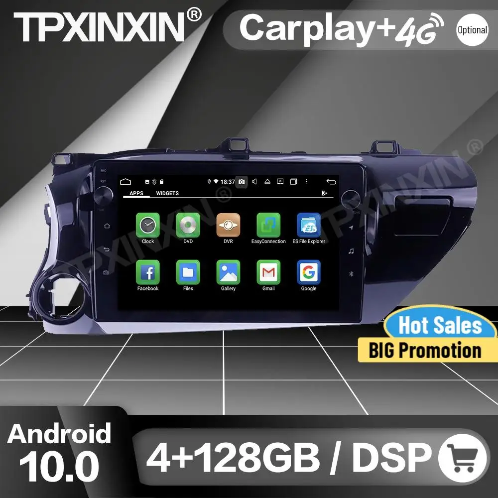 Автомагнитола Carplay, 128 ГГц, 2 Din, стерео, с контрольным приемником, Bluetooth, Android, для Toyota Hilux 2016, 2017, 2018, головное устройство с GPS-плеером
Автомагнитола Carplay, 128 ГГц, 2 Din, стерео, с контрольным приемником, Bluetooth, Android, для Toyota Hilux 2016, 2017, 2018, головное устройство с GPS-плеером