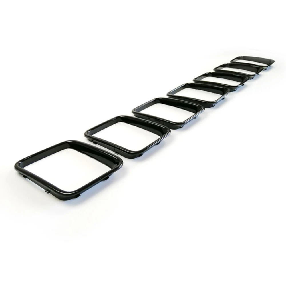 7pc/Set Front Grill Guard Gloss ABS Grille Insert Cover For Grand Cherokee 17-19
7pc/Set Front Grill Guard Gloss ABS Grille Insert Cover For Grand Cherokee 17-19
