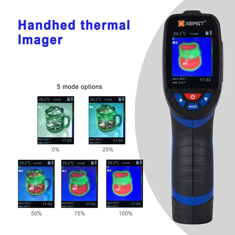 NEW ARRIVALXE-26 Series 2.4 inch Color Screen Handheld Thermal Imaging Camera image come with Ambient Humidity
NEW ARRIVALXE-26 Series 2.4 inch Color Screen Handheld Thermal Imaging Camera image come with Ambient Humidity
