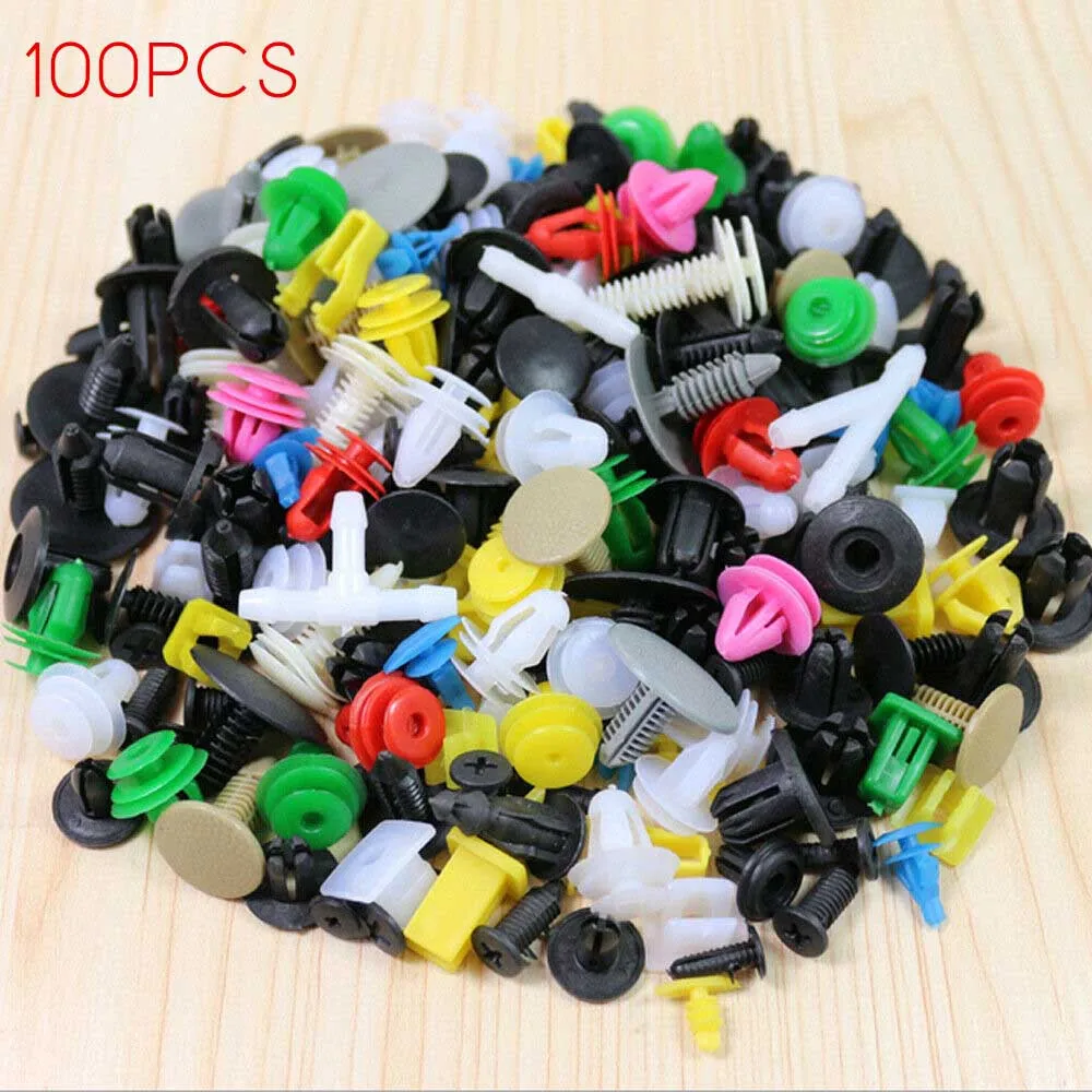 100 Pcs Plastic Car Body Thumbtacks Rivet Fastener Decor Molding Clip Bumper Clips Push Retainer Rivet Door Panel Fender Liner
100 Pcs Plastic Car Body Thumbtacks Rivet Fastener Decor Molding Clip Bumper Clips Push Retainer Rivet Door Panel Fender Liner