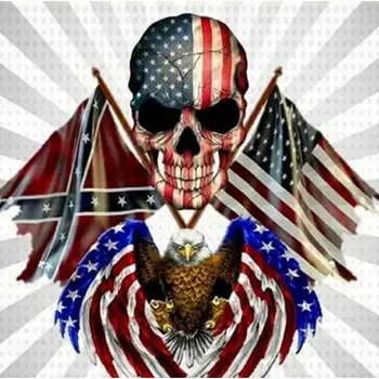 Diamond Embroidery Round 5D Diy Rhinestone American Skull Flags And Eagle Stitch Kits Decor Gifts
Diamond Embroidery Round 5D Diy Rhinestone American Skull Flags And Eagle Stitch Kits Decor Gifts
