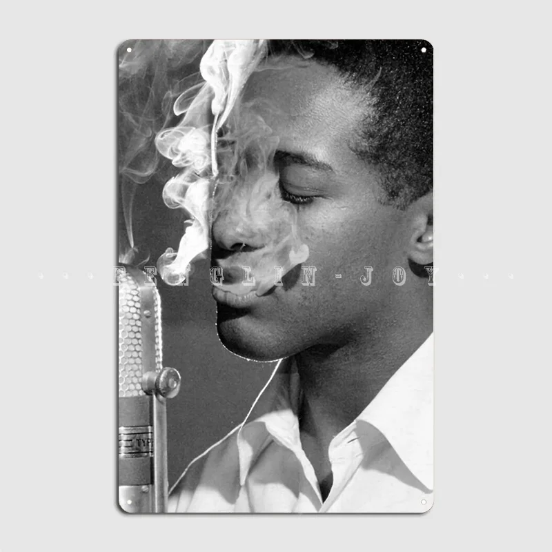 Sam Cooke дымовая запись металлический знак фотография стены фотопостер | Дом и сад