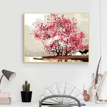 Framless Peach Blossom DIY Painting By Numbers Landscape Modern Wall Art Canvas Painting Unique Gift For Home Decor 40x50CM
Framless Peach Blossom DIY Painting By Numbers Landscape Modern Wall Art Canvas Painting Unique Gift For Home Decor 40x50CM